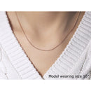 14k Rose Gold Diamond Cut Round Wheat Chain 1.1mm-4