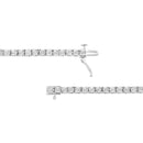 14K White Gold 3.0 Cttw Lab Grown Diamond Illusion-Set Miracle Plate Tennis Bracelet (F-G Color, VS1-VS2 Clarity) - Size 7.25"-3