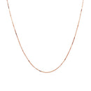 14k Rose Gold Classic Box Chain 0.6mm-2