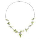 17.24 Carat Genuine Peridot .925 Sterling Silver Necklace-2