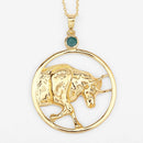 0.23 Carat Genuine Emerald .925 Sterling Silver Pendant-4