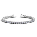 Lab Grown Round Diamond Tennis Bracelet in 14k White Gold (10 cctw F/G  VS2/SI1)-1