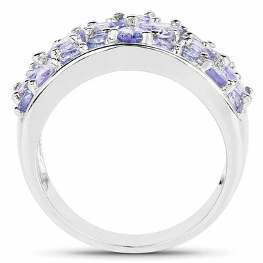 2.52 Carat Genuine Tanzanite .925 Sterling Silver Ring - 0