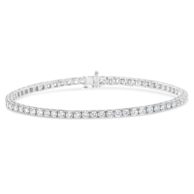 IGI Certified 5.0 Cttw Cut Diamond 14K White Gold Classic 7â€ Tennis Bracelet (H-I Color, I1-I2 Clarity)