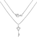 0.10 Carat Genuine White Diamond .925 Sterling Silver Pendant-2