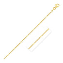 Diamond Cut Bar Links Pendant Chain in 14k Yellow Gold (1.3mm)-1