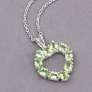 1.70 Carat Genuine Peridot .925 Sterling Silver Pendant-4