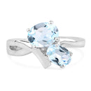 2.55 Carat Genuine Blue Topaz .925 Sterling Silver Ring-3