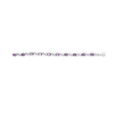 .925 Sterling Silver Oval Purple Amethyst and Diamond Infinity Link Bracelet (I-J Color, I1-I2 Clarity) - 7" Inches-3