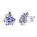 4.26 Carat Genuine Tanzanite .925 Sterling Silver Earrings-2