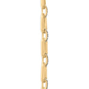 Gold Vermeil .925 Sterling Silver 1/4 Cttw Diamond Bold Octagonal Link Necklace-3