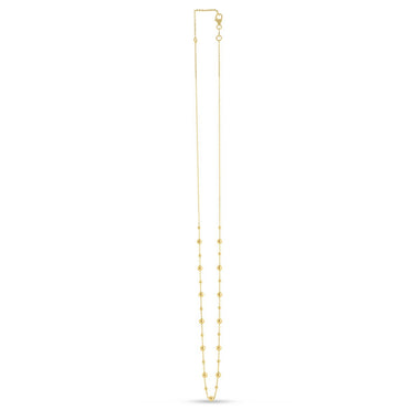 14k Yellow Gold Bead Necklace - 0