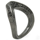 1.02 Carat Genuine Black Diamond .925 Sterling Silver Ring-3