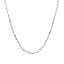 14k White Gold Singapore Chain 1.5mm-2