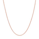 14k Rose Gold Round Cable Link Chain (1.25 mm)-2