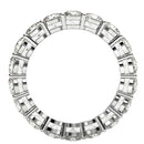Round Cut Lab Grown Diamond Eternity Ring in 14k White Gold (2 cttw FG/VS2)-3