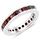 4.68 Carat Genuine Garnet .925 Sterling Silver Ring-1