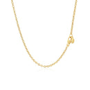 14k Yellow Gold Chain Necklace with Polished Knot-3
