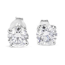 14K White Gold 1 3/4 Cttw Lab Grown Round Brilliant Diamond Solitaire Stud Earring (F-G Color, VS2-SI1 Clarity)-1