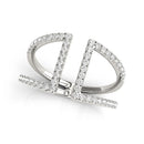 14k White Gold Open Style Dual Band Ring with Diamonds (1/2 cttw)-1