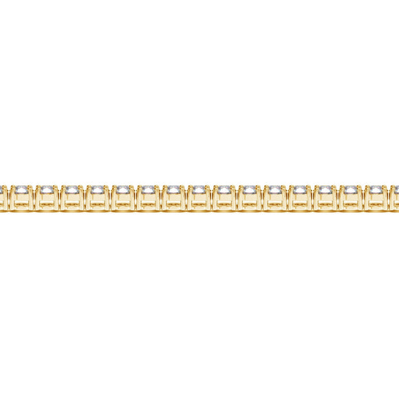 Lab Grown Round Diamond Tennis Bracelet in 14k Yellow Gold (7 cctw F/G  VS2/SI1)