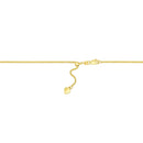 14k Yellow Gold Adjustable Rope Chain 1.0mm-3