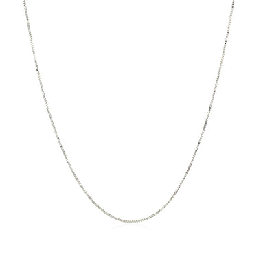 10k White Gold Classic Box Chain 0.45mm - 0
