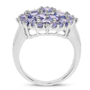 2.79 Carat Genuine Tanzanite .925 Sterling Silver Ring-2