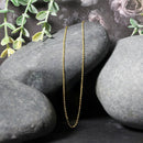 14k Yellow Gold Diamond Cut Cable Link Chain 1.1mm-3