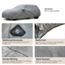 Car Cover for Mini Cooper Hardtop 2 Door and 4 Door, Convertible, Coupe, fits up to 158"L-2