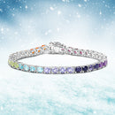 12.04 Carat Genuine Multi Stone .925 Sterling Silver Bracelet-2