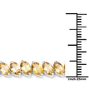 18.06 Carat Genuine Citrine .925 Sterling Silver Bracelet-3