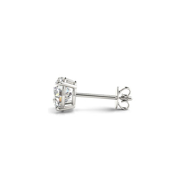3 cttw Certified IGI Lab Grown Round Diamond Stud Earrings 14k White Gold (G/VS2) - 0