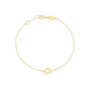 14k Yellow Gold Star of David Bracelet-2