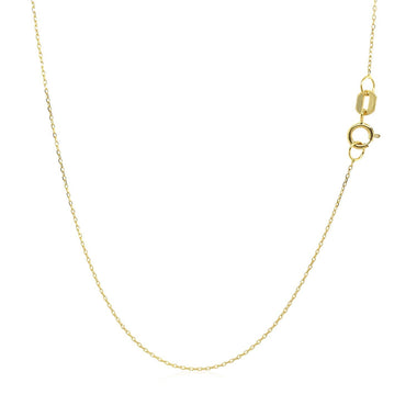 14k Yellow Gold Necklace with Moon - 0