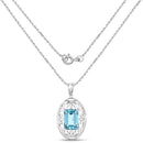 9.60 Carat Genuine Green Topaz .925 Sterling Silver Pendant-2