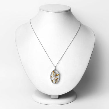2.30 Carat Genuine Citrine .925 Sterling Silver Pendant - 0