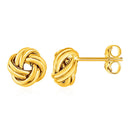Love Knot Post Earrings in 14k Yellow Gold-1