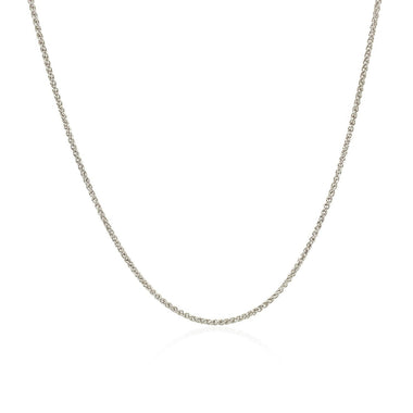 10k White Gold Wheat Chain 1.0mm - 0