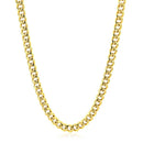 4.5mm 14k Yellow Gold Semi Solid Miami Cuban Chain-2