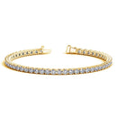 Lab Grown Round Diamond Tennis Bracelet in 14k Yellow Gold (6 cctw F/G  VS2/SI1)-1