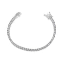14K White Gold 2.0 Cttw Miracle Set Round-Cut Lab Grown Diamond Illusion 7" Tennis Bracelet (F-G Color, VS2-SI1 Clarity)-2