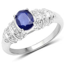 1.40 Carat Genuine Kyanite .925 Sterling Silver Ring-1
