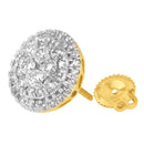 10K Yellow Gold Round Cut Diamond Earrings (1.5 cttw, H-I Color, I2-I3 Clarity)-4