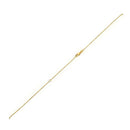 Extendable Bead Chain in 14k Yellow Gold (1.00 mm)-1
