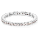 0.57 Carat Genuine Champagne Diamond .925 Sterling Silver Ring-3