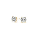 2 cttw Certified IGI Lab Grown Round Diamond Stud Earrings 14k Yellow Gold (G/VS2)-3