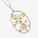 2.30 Carat Genuine Citrine .925 Sterling Silver Pendant-4