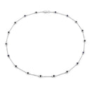 1.98 Carat Genuine Blue Sapphire .925 Sterling Silver Necklace-1