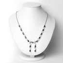 7.65 Carat Genuine Garnet .925 Sterling Silver Necklace-2